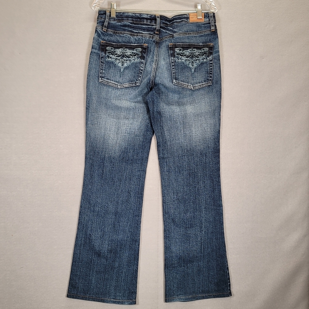 Donna Longo Women's bootleg Blue Jeans 6 - Picture 2 of 16